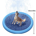 Round Blue Dog Sprinkler Pad