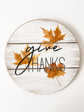 Round Maple Leaf Sign