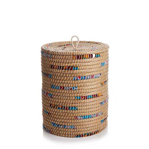 Sari Stripe Laundry Basket