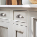 Satin Nickel Cup Pulls 76mm 3inch Hole Centers, Kitchen Cabinets Hardware PD82981 - Probrico