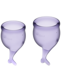 Satisfyer Menstrual Cup with Mermaid Stem (2 Pack)
