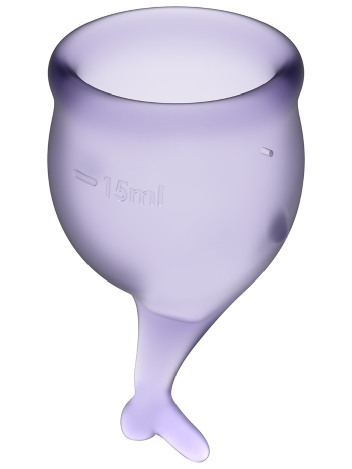 Satisfyer Menstrual Cup with Mermaid Stem (2 Pack)