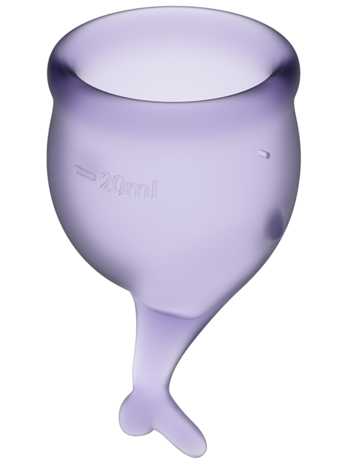 Satisfyer Menstrual Cup with Mermaid Stem (2 Pack)