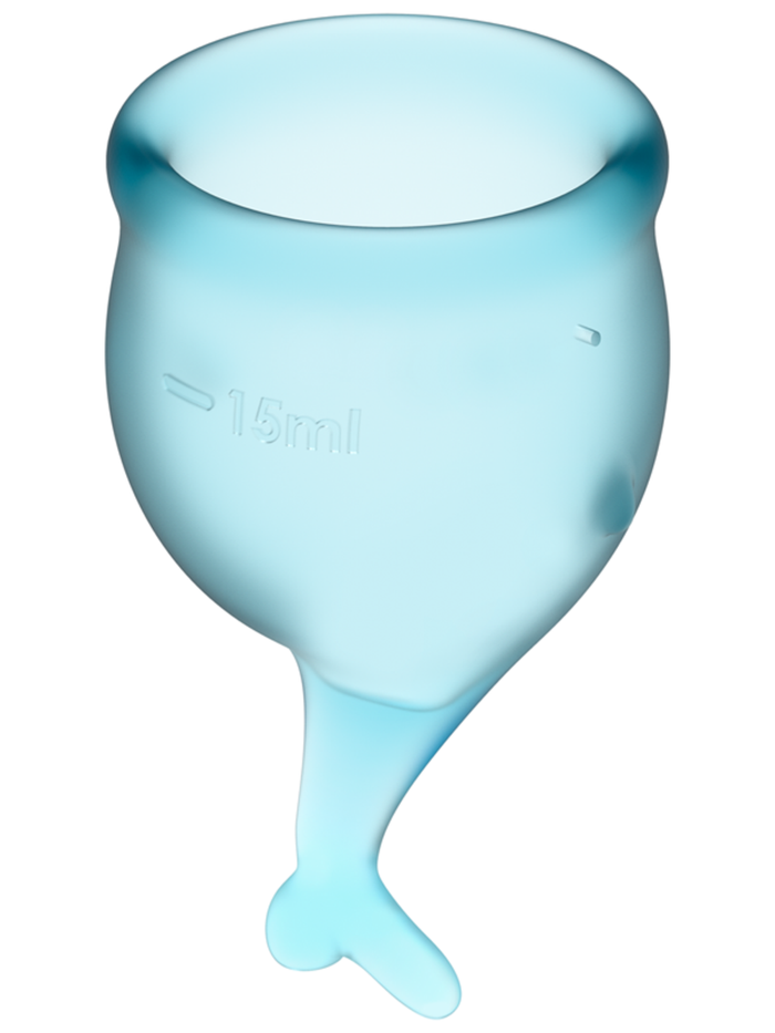 Satisfyer Menstrual Cup with Mermaid Stem (2 Pack)