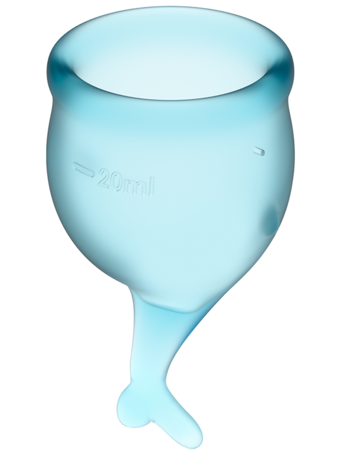 Satisfyer Menstrual Cup with Mermaid Stem (2 Pack)