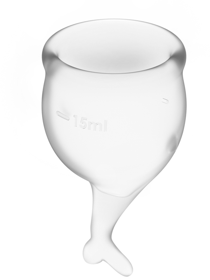 Satisfyer Menstrual Cup with Mermaid Stem (2 Pack)