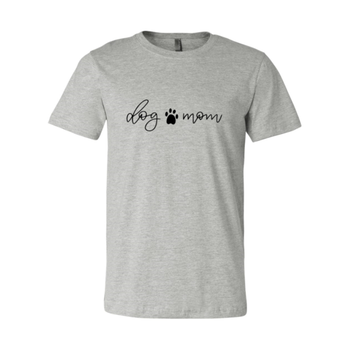 Script Dog Mom Paw-Print Tee