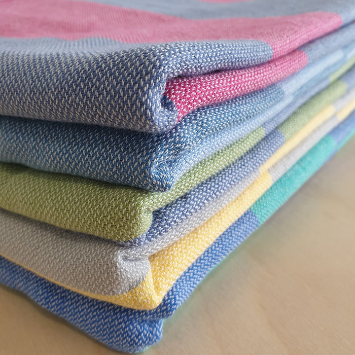 Seven Seas Turkish Towel / Sarong - Classic Sunny Stripe