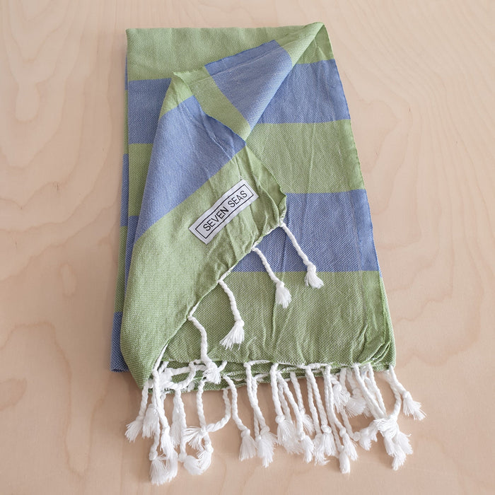 Seven Seas Turkish Towel / Sarong - Classic Sunny Stripe