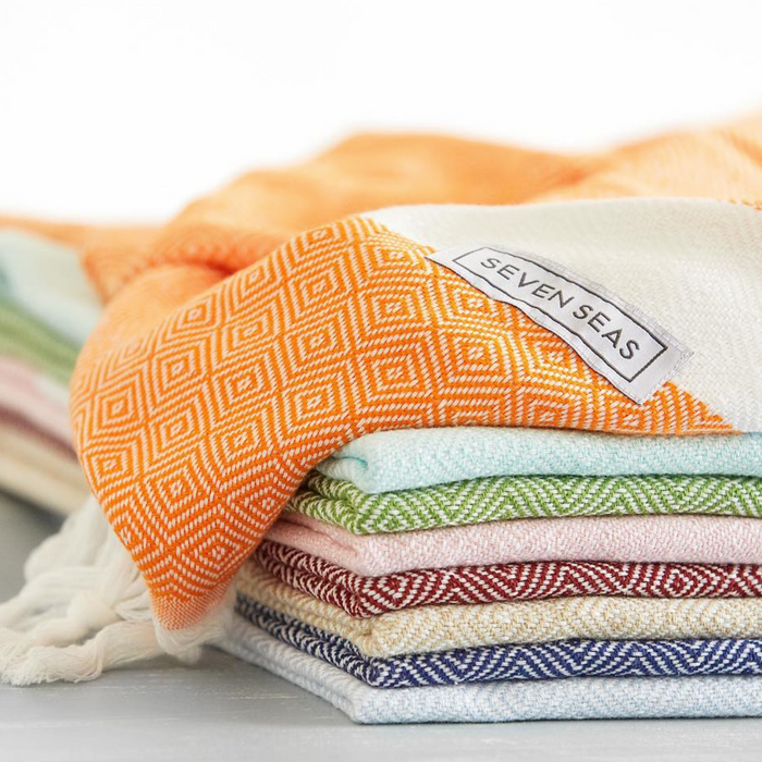 Seven Seas Turkish Towel / Sarong - Premium Diamond Jewel