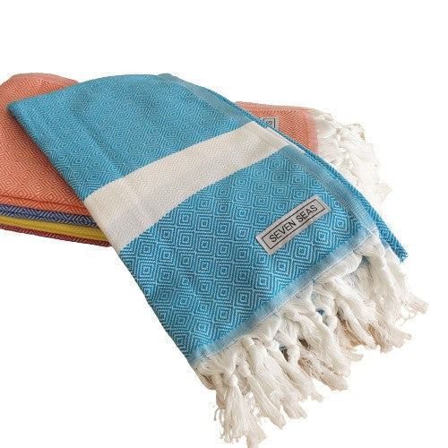 Seven Seas Turkish Towel / Sarong - Premium Diamond Jewel