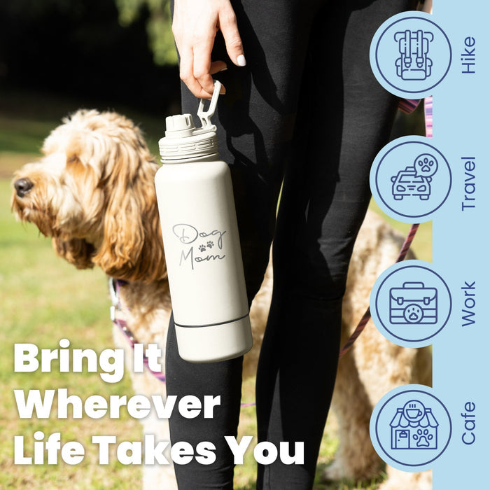 Shared Walk Water Bottle with an 8 oz Dog Bowl