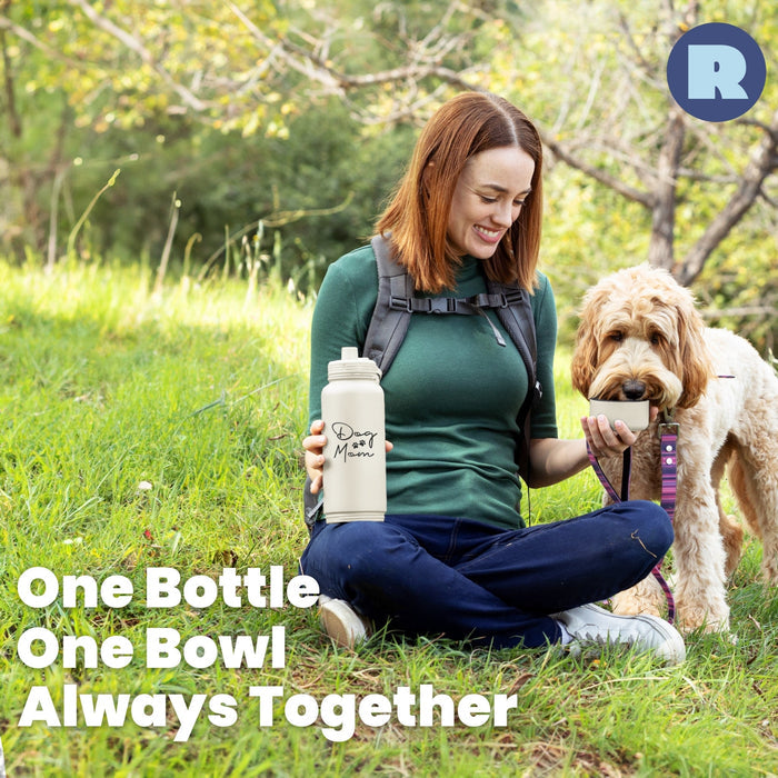 Shared Walk Water Bottle with an 8 oz Dog Bowl