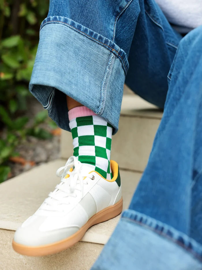 Shiraleah - Socks - Lucky Check - Green White - Findlay Rowe Designs