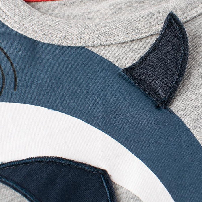 Short Sleeve 3D Shark Pattern T-shirt for Boys