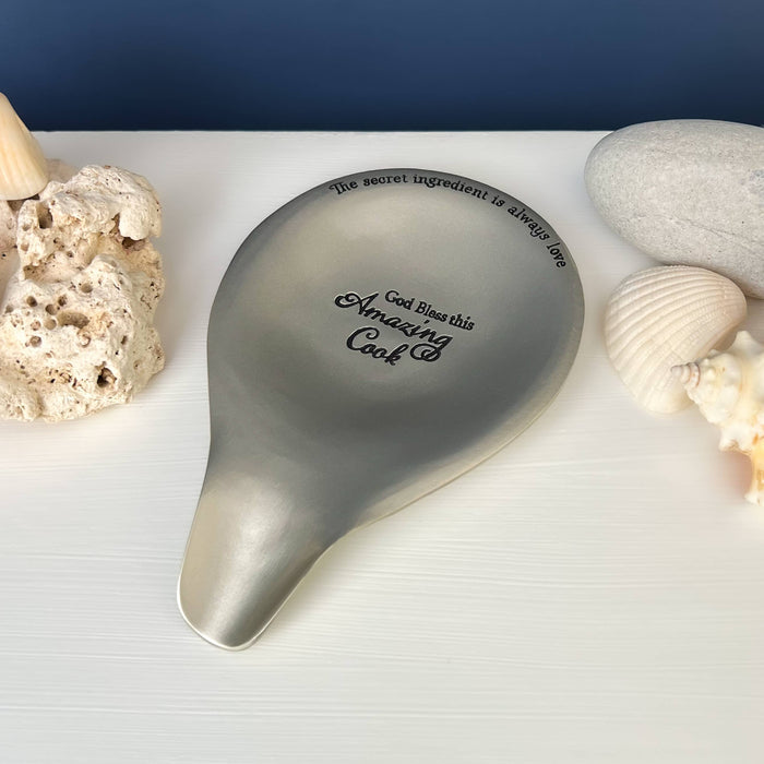Silver Amazing Cook Spoon Rest