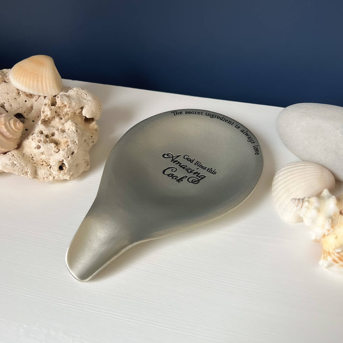 Silver Amazing Cook Spoon Rest