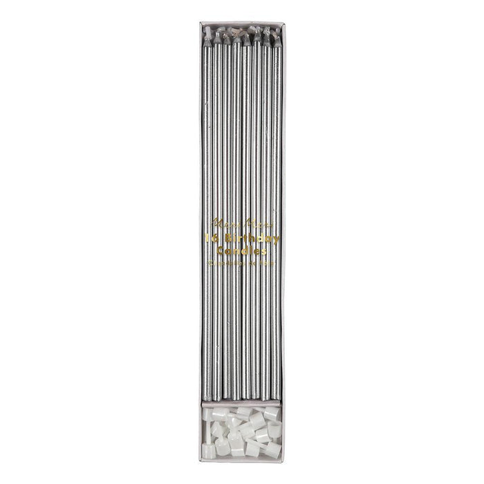 Silver Tall Candles