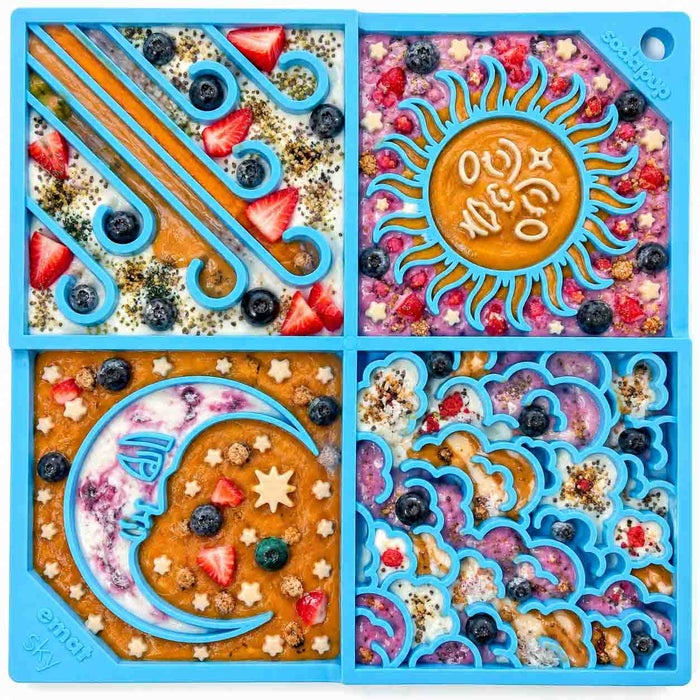Sky Four Panel Lick Mat