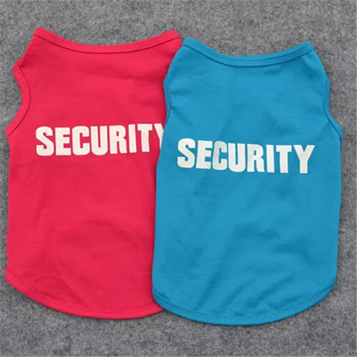 Sleeveless Dog T Shirt — Graphic Polyester Pet Vest