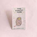 shy sloth enamel pin