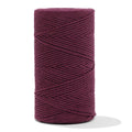 Soft Cotton Cord Zero Waste 2 mm - 1 Single Strand - Burgundy