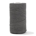 Soft Cotton Cord Zero Waste 2 mm - 1 Single Strand - Steel Gray