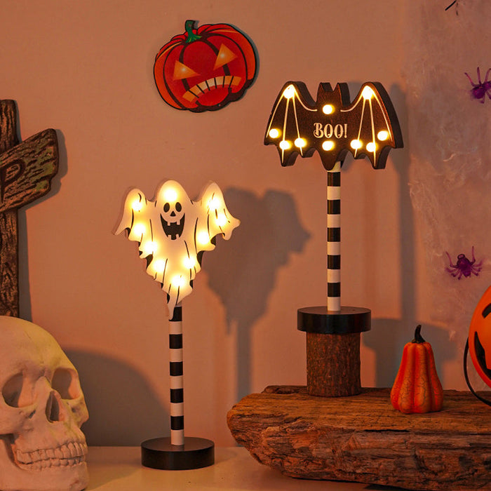 Solar-Powered Outdoor Halloween Lanterns with Spooky Glow