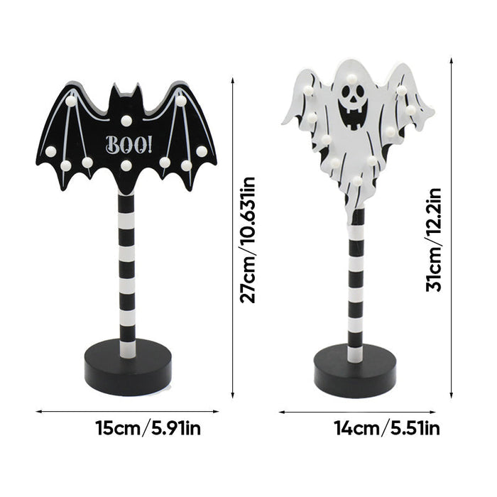 Solar-Powered Outdoor Halloween Lanterns with Spooky Glow