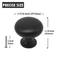 Solid Round Cabinet Knobs 1 1/5" - Champagne Brass/Black/Brushed Nickel/Polished Chrome Finish PS3910 - Probrico