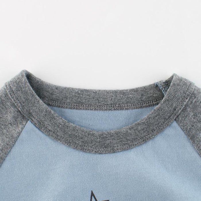 Solid Toddler Boys Dinosaur Long Sleeve Top - Kidsyard Greenland
