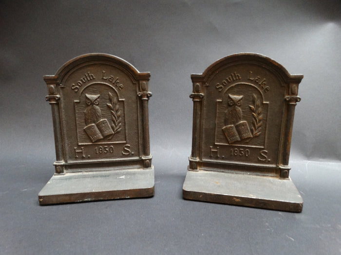 Southlake High School 1930 Cast Iron Bookends