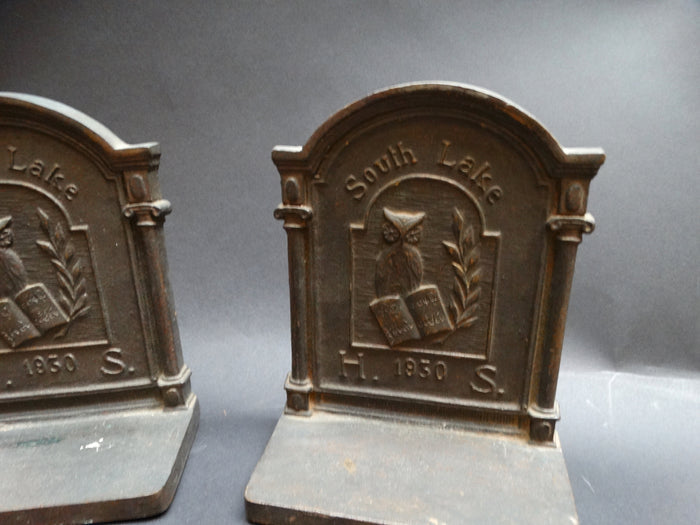 Southlake High School 1930 Cast Iron Bookends