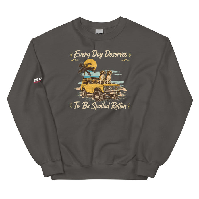 Spoiled Rotten Dog Adventure Crewneck Sweatshirt – Unisex