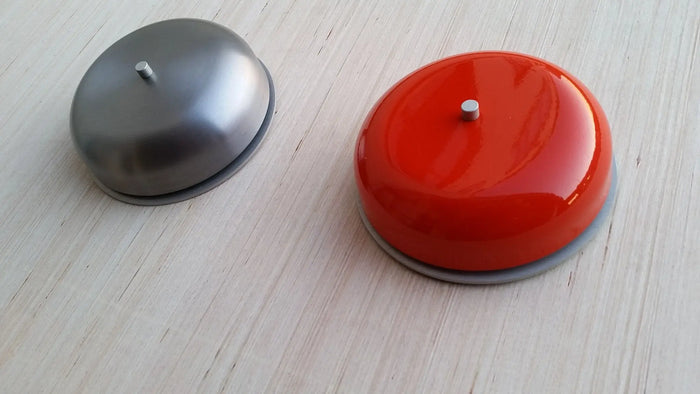Spore Doorchime - 6" BIG RING Real Bell Chime - Brushed Steel spOre