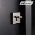 Square Single Cylinder Deadbolt Brushed Nickel Keyed Entry Door Lock DLD105SN
