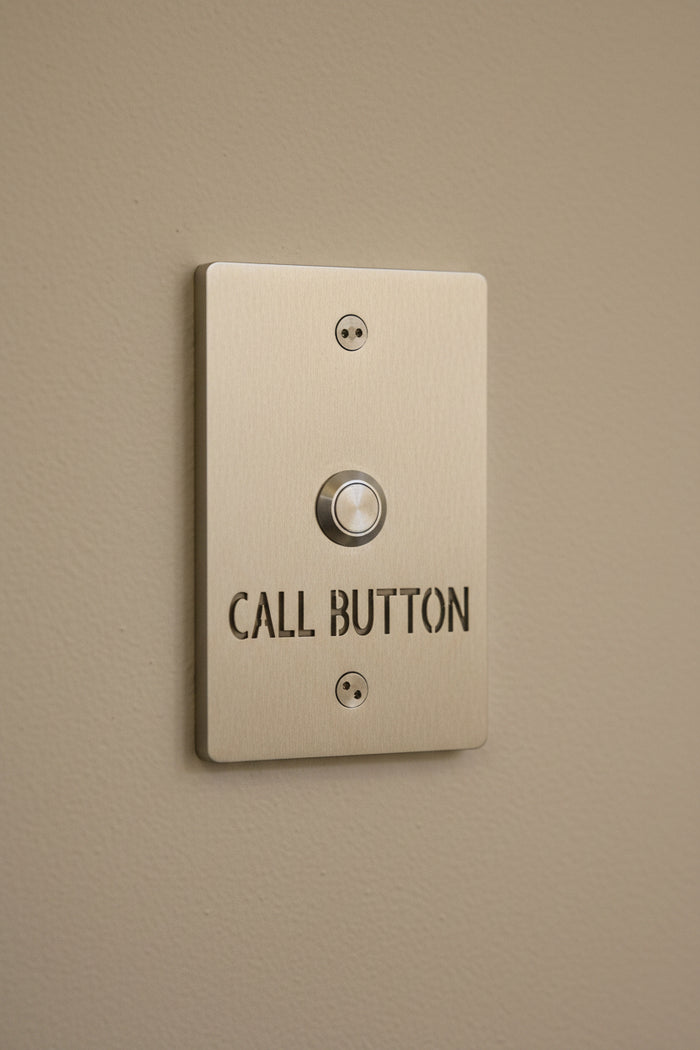 Stainless Steel CALL BUTTON Doorbell Expressions LTD