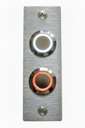 Stainless Steel Narrow Double Doorbell Expressions LTD