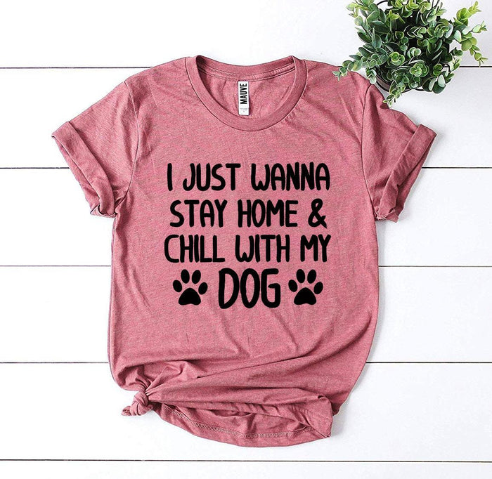 Stay Home with My Dog Graphic Tee