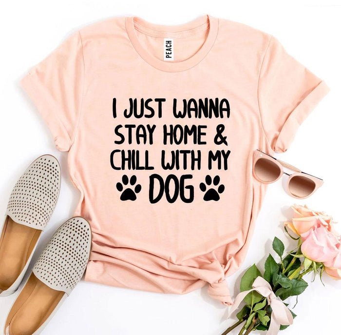 Stay Home with My Dog Graphic Tee