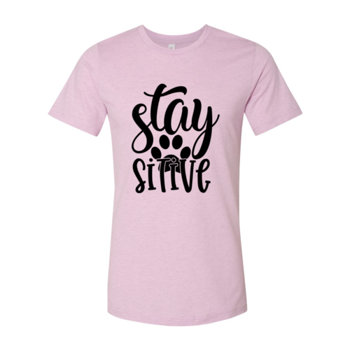 Stay Paw-Sitive Script Tee