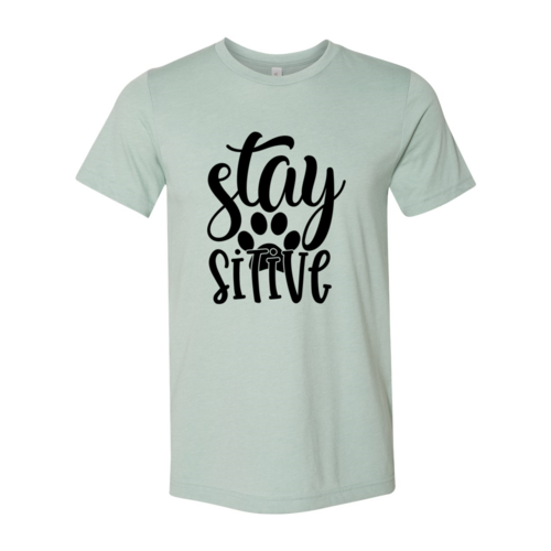 Stay Paw-Sitive Script Tee