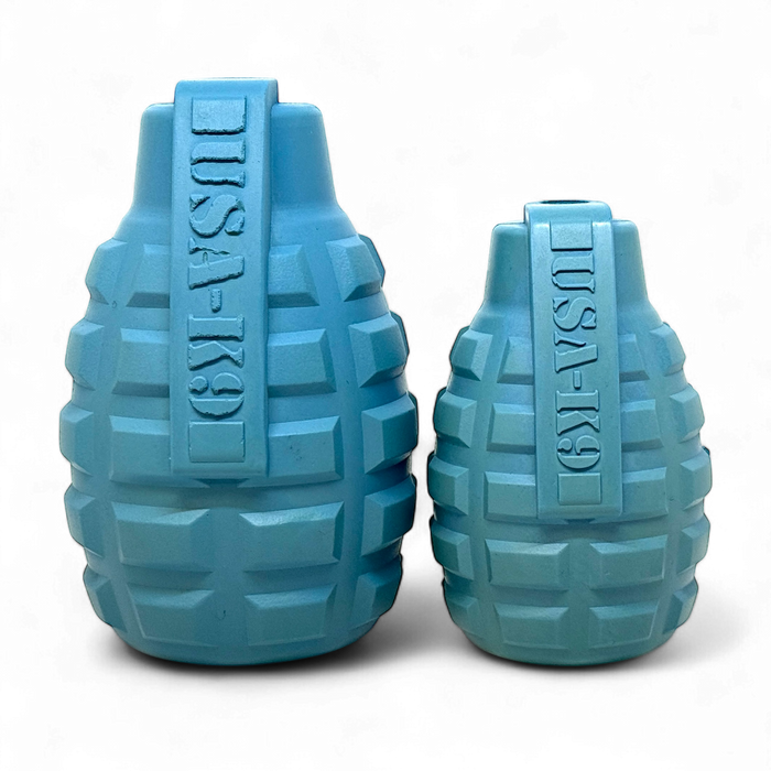 Steel Blue Grenade Rope Reward Toy