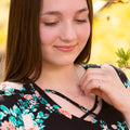 Sterling Silver Girls Horizontal Cross Necklace Kids & Women: 14 inch