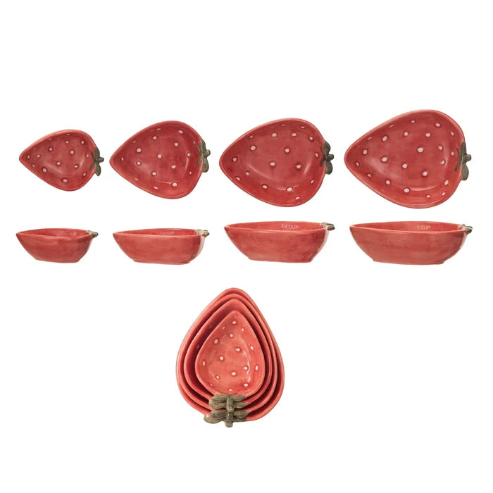 Strawberry Shaped Measuring Cups