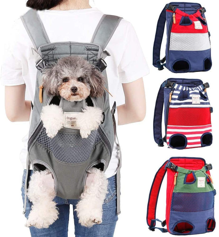 Striped Legs-Out Pet Carrier