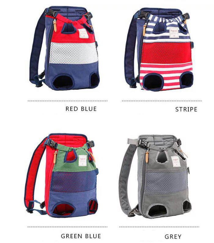 Striped Legs-Out Pet Carrier