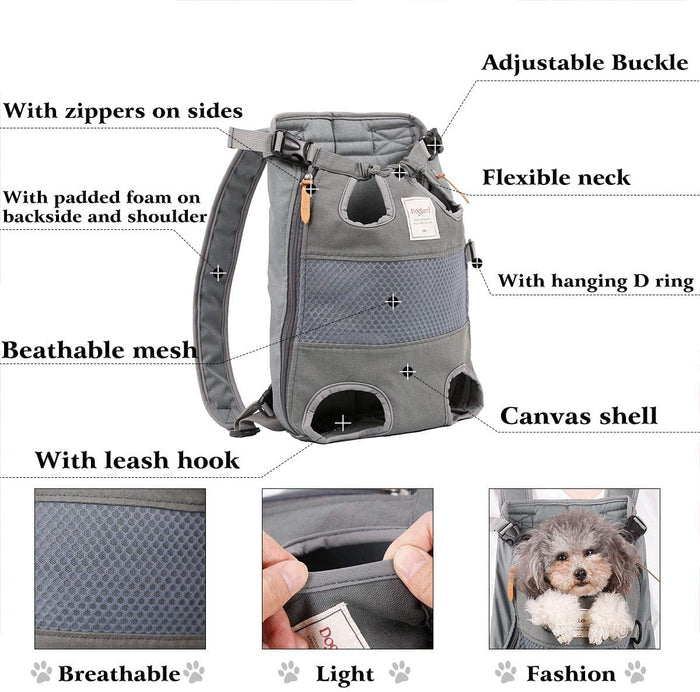 Striped Legs-Out Pet Carrier