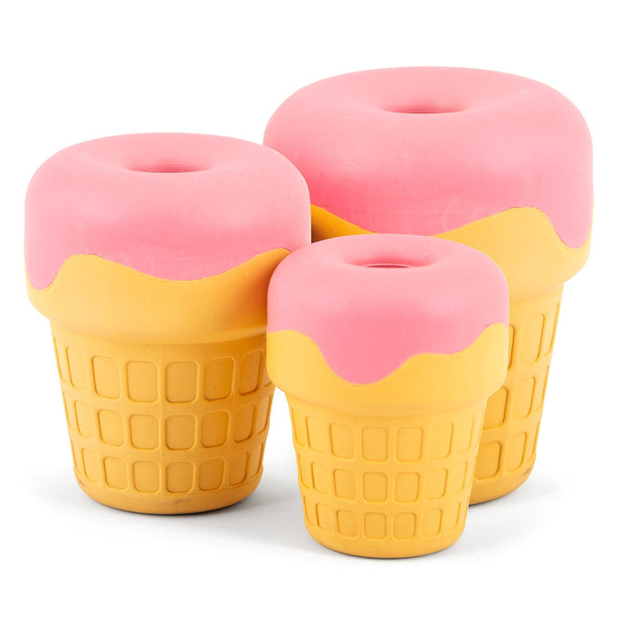 Stuffable Cone Toy for Treat-Time Play