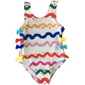 Summer Cute Rainbow Pattern Swimsuit for Girls